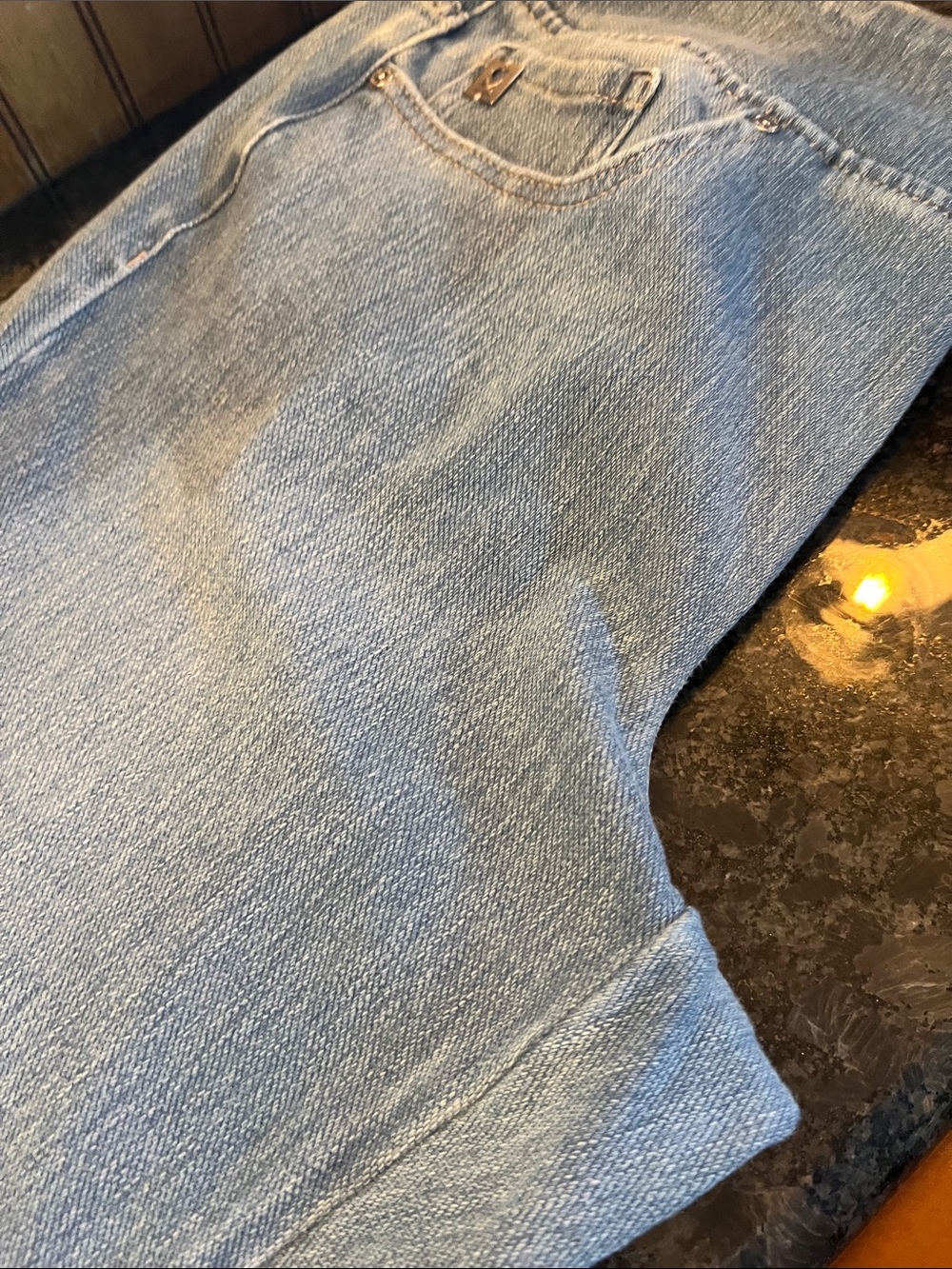 Belle by Kim Gravel Light Blue Skinny Jeans - Picture 8 of 9